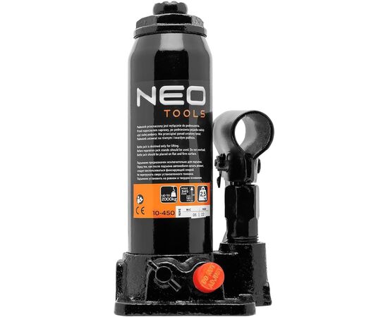 Домкрат Neo Tools гидравлический бутылочный 2т, 181-345мм (10-450), изображение 2 Домкрат Neo Tools гидравлический бутылочный 2т, 181-345мм (10-450), изображение 2