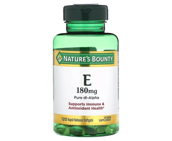 Вітамін Nature's Bounty Вітамін Е, 180 мг, Vitamin Е, 120 желатинових капсул (NRT-01751)