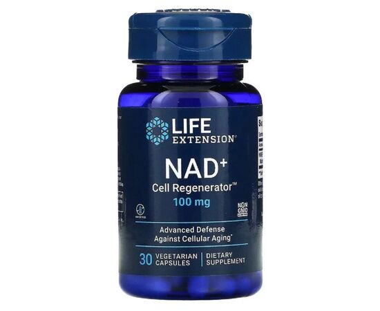 Витаминно-минеральный комплекс Life Extension Регенератор клеток NAD+ 100 мг, NAD+ Cell Regenerator, 30 вегетарианс (LEX-19043)