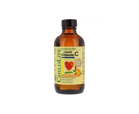 Витамин ChildLife Жидкий Витамин С для Детей, Вкус Апельсина, Liquid Vitamin C, 11 (CDL-10200)