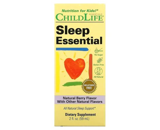 Витаминно-минеральный комплекс ChildLife Спокойный сон ребенка, вкус ягод, Sleep Essential, 59 мл (CDL-10650)