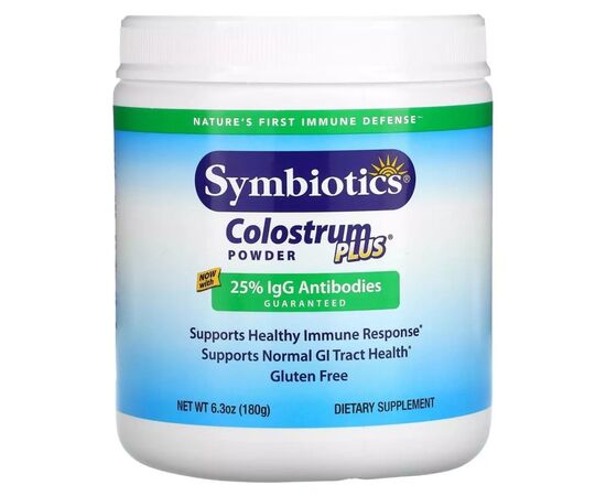Витаминно-минеральный комплекс Symbiotics Молозиво, 3000 мг, Colostrum Plus, 180 гр (SYM04008)