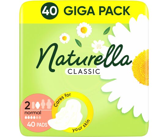 Гигиенические прокладки Naturella Classic Normal (Размер 2) 40 шт. (8006540970102), изображение 2 Гигиенические прокладки Naturella Classic Normal (Размер 2) 40 шт. (8006540970102), изображение 2
