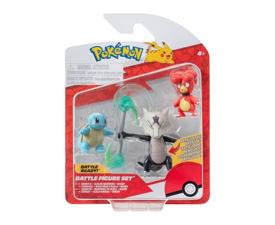 Фігурка Pokemon W19 - Магбі, Сквіртл, Алола Маровак (PKW3600)