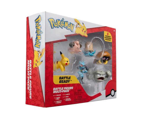 Фигурка Pokemon W7 - Пикачу, Клеффа, Риолу, Геодуд, Оманайт, Кабуто (PKW3613), изображение 2 Фигурка Pokemon W7 - Пикачу, Клеффа, Риолу, Геодуд, Оманайт, Кабуто (PKW3613), изображение 2
