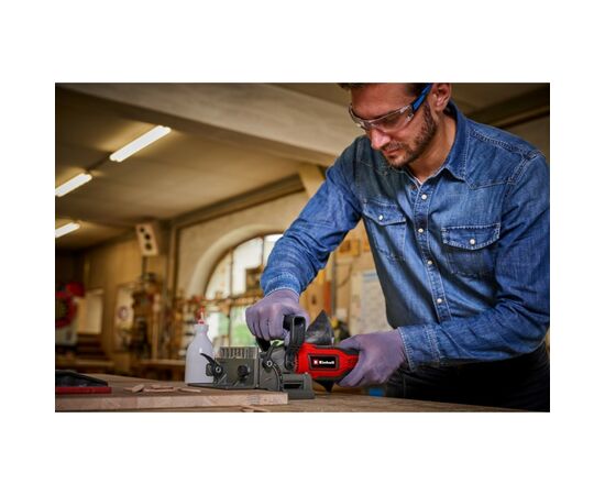 Фрезер Einhell ламельный TE-BJ 900, 900Вт, 11000об/мин, диск 100х22мм (4350640), изображение 9 Фрезер Einhell ламельный TE-BJ 900, 900Вт, 11000об/мин, диск 100х22мм (4350640), изображение 9