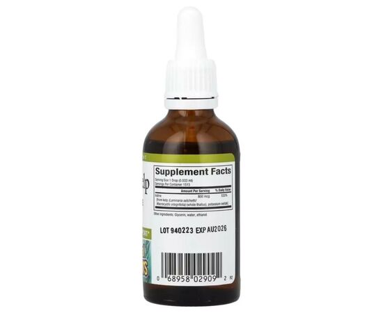 Витаминно-минеральный комплекс Natural Factors Водоросли в каплях, 800 мкг, Liquid Kel, 50 мл (NFS-02909), изображение 2 Витаминно-минеральный комплекс Natural Factors Водоросли в каплях, 800 мкг, Liquid Kel, 50 мл (NFS-02909), изображение 2
