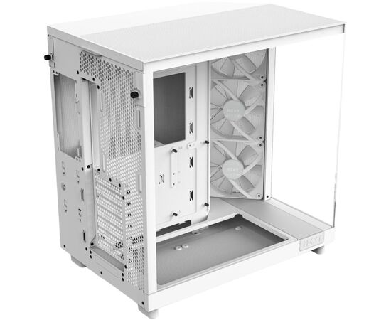 Корпус NZXT H6 Flow RGB All White (CC-H61FW-R1), изображение 5 Корпус NZXT H6 Flow RGB All White (CC-H61FW-R1), изображение 5