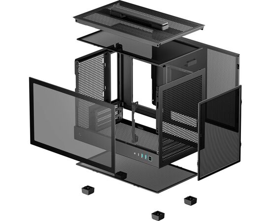 Корпус Deepcool CH160 Black (R-CH160-BKNGI0-G-1), изображение 10 Корпус Deepcool CH160 Black (R-CH160-BKNGI0-G-1), изображение 10