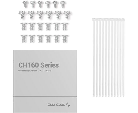 Корпус Deepcool CH160 White (R-CH160-WHNGI0-G-1), изображение 11 Корпус Deepcool CH160 White (R-CH160-WHNGI0-G-1), изображение 11