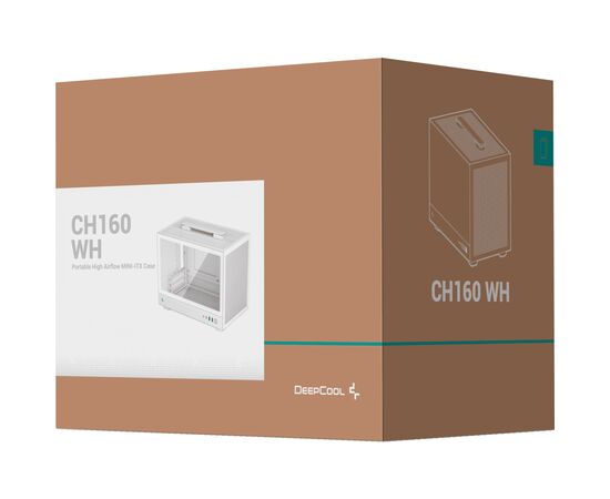 Корпус Deepcool CH160 White (R-CH160-WHNGI0-G-1), изображение 12 Корпус Deepcool CH160 White (R-CH160-WHNGI0-G-1), изображение 12