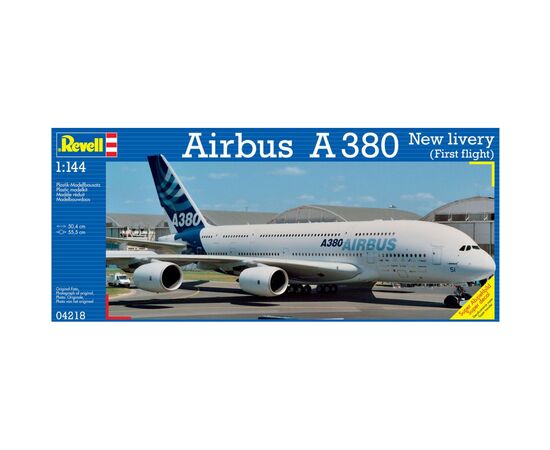 Збірна модель Revell Літак Airbus A380 Перший політ рівень 5 масштаб 1:144 (RVL-04218)