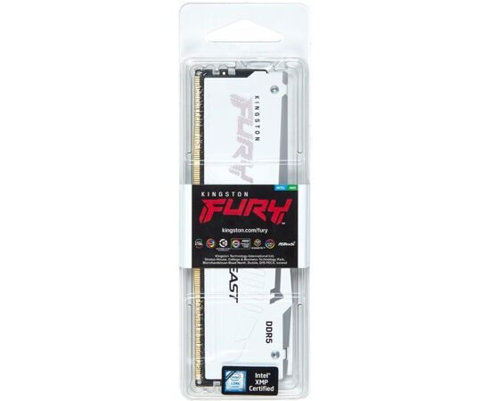 Модуль памяти для компьютера DDR5 32GB 6000 MHz Renegade White XMP Kingston Fury (ex.HyperX) (KF560C30BWA-32), изображение 4 Модуль памяти для компьютера DDR5 32GB 6000 MHz Renegade White XMP Kingston Fury (ex.HyperX) (KF560C30BWA-32), изображение 4