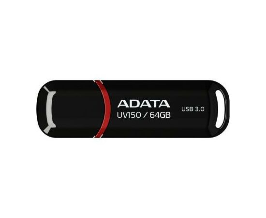 USB флеш накопитель ADATA 64GB UV150 Black USB 3.0 (AUV150-64G-RBK)