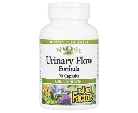 Вітамінно-мінеральний комплекс Natural Factors Здоров'я Сечових шляхів, Urinary Flow Formula, 90 капсул (NFS-04630)