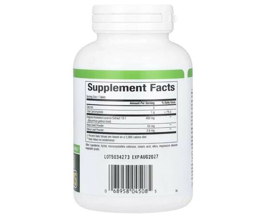 Травы Natural Factors Экстракт корня солодки деглицирризинированный, DGL, Deglyc (NFS-04508), изображение 2 Травы Natural Factors Экстракт корня солодки деглицирризинированный, DGL, Deglyc (NFS-04508), изображение 2