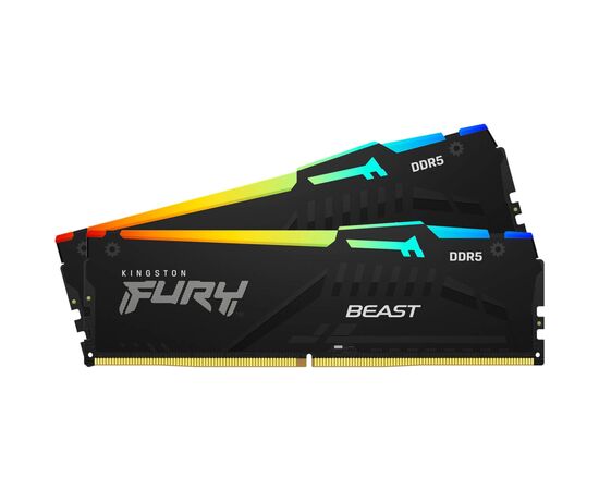 Модуль памяти для компьютера DDR5 16GB (2x8GB) 6000 MHz Beast RGB XMP Kingston Fury (ex.HyperX) (KF560C30BBAK2-16), изображение 3 Модуль памяти для компьютера DDR5 16GB (2x8GB) 6000 MHz Beast RGB XMP Kingston Fury (ex.HyperX) (KF560C30BBAK2-16), изображение 3