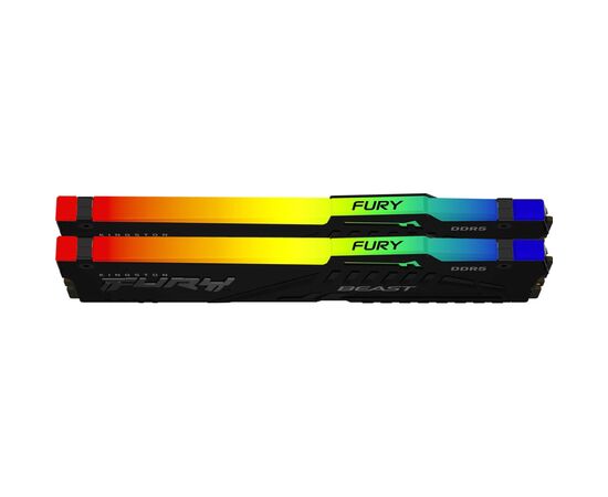 Модуль памяти для компьютера DDR5 16GB (2x8GB) 6000 MHz Beast RGB XMP Kingston Fury (ex.HyperX) (KF560C30BBAK2-16), изображение 4 Модуль памяти для компьютера DDR5 16GB (2x8GB) 6000 MHz Beast RGB XMP Kingston Fury (ex.HyperX) (KF560C30BBAK2-16), изображение 4