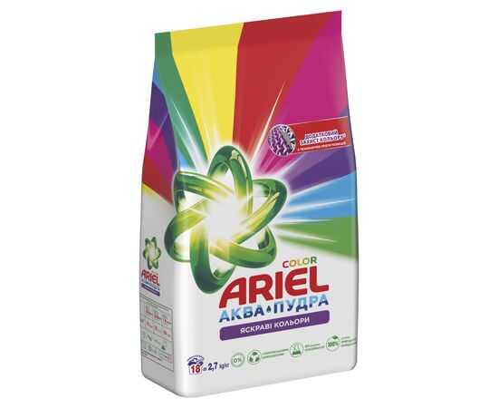 Стиральный порошок Ariel Аква-Пудра Color 2.7 кг (8006540536735), изображение 3 Стиральный порошок Ariel Аква-Пудра Color 2.7 кг (8006540536735), изображение 3