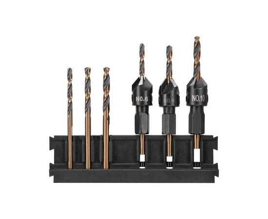 Набор сверл и бит DeWALT FLEXTORQ FLIP & DRIVE, с зенкерами, 25 шт, Tough Case S (DT70779T), изображение 3 Набор сверл и бит DeWALT FLEXTORQ FLIP & DRIVE, с зенкерами, 25 шт, Tough Case S (DT70779T), изображение 3