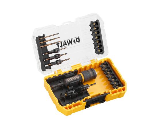 Набор сверл и бит DeWALT FLEXTORQ FLIP & DRIVE, с зенкерами, 25 шт, Tough Case S (DT70779T), изображение 5 Набор сверл и бит DeWALT FLEXTORQ FLIP & DRIVE, с зенкерами, 25 шт, Tough Case S (DT70779T), изображение 5