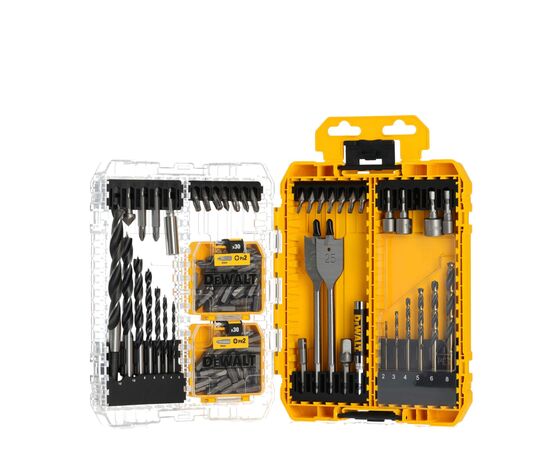 Набор сверл и бит DeWALT 100 шт, кейс Tough Case (DT70784), изображение 3 Набор сверл и бит DeWALT 100 шт, кейс Tough Case (DT70784), изображение 3
