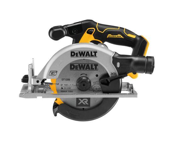 Дисковая пила DeWALT 18В XR Li-lon, бесщёточная, 165х20 мм, TSTAK (без АКБ и ЗУ) (DCS565NT), изображение 2 Дисковая пила DeWALT 18В XR Li-lon, бесщёточная, 165х20 мм, TSTAK (без АКБ и ЗУ) (DCS565NT), изображение 2