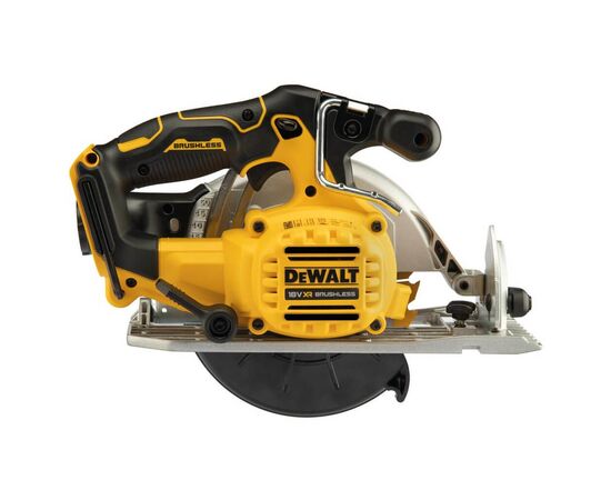 Дисковая пила DeWALT 18В XR Li-lon, бесщёточная, 165х20 мм, TSTAK (без АКБ и ЗУ) (DCS565NT), изображение 3 Дисковая пила DeWALT 18В XR Li-lon, бесщёточная, 165х20 мм, TSTAK (без АКБ и ЗУ) (DCS565NT), изображение 3