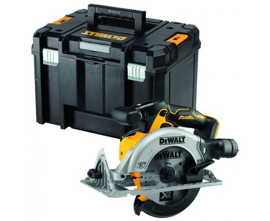 Дискова пила DeWALT 18В XR Li-lon, безщіткова, 165х20 мм, TSTAK (без АКБ та ЗУ) (DCS565NT)