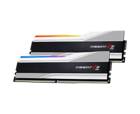 Модуль памяти для компьютера DDR5 48GB (2x24GB) 7200 MHz Trident Z5 RGB Silver G.Skill (F5-7200J3646F24GX2-TZ5RS), изображение 4 Модуль памяти для компьютера DDR5 48GB (2x24GB) 7200 MHz Trident Z5 RGB Silver G.Skill (F5-7200J3646F24GX2-TZ5RS), изображение 4