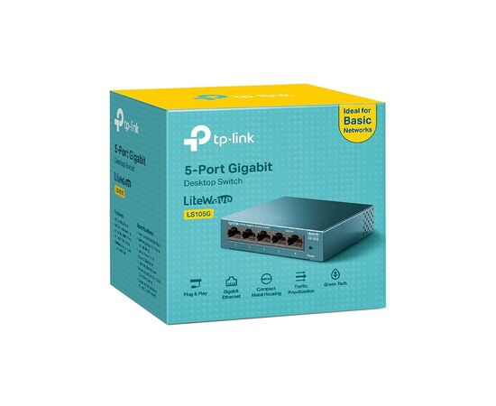 Коммутатор сетевой TP-Link LS105G, изображение 3 Коммутатор сетевой TP-Link LS105G, изображение 3