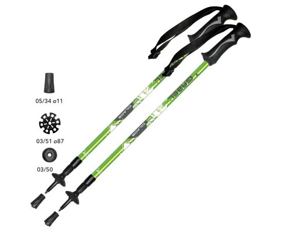 Треккинговые палки Gabel Cilaos lime (034.0041), изображение 2 Треккинговые палки Gabel Cilaos lime (034.0041), изображение 2