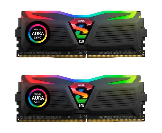 Модуль пам'яті для комп'ютера DDR4 8GB (2x4GB) 2400 MHz Super LUCE RGB Geil (GLS48GB2400C16DC)