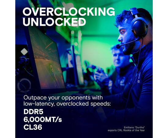 Модуль памяти для компьютера DDR5 16GB 6000 MHz Pro Overclocking Micron (CP16G60C36U5B), изображение 4 Модуль памяти для компьютера DDR5 16GB 6000 MHz Pro Overclocking Micron (CP16G60C36U5B), изображение 4