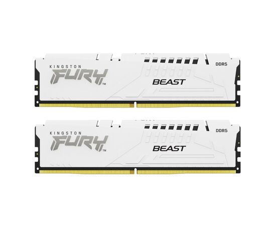 Модуль памяти для компьютера DDR5 32GB (2x16GB) 6000 MHz Beast White EXPO Kingston Fury (ex.HyperX) (KF560C30BWEK2-32)