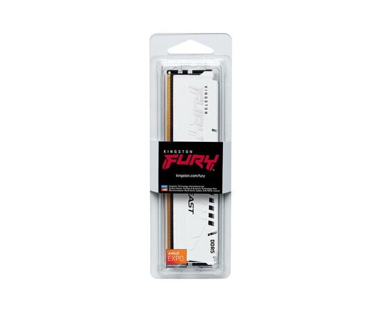 Модуль пам'яті для комп'ютера DDR5 32GB 6400 MHz Beast White EXPO Kingston Fury (ex.HyperX) (KF564C32BWE-32), зображення 4 Модуль пам'яті для комп'ютера DDR5 32GB 6400 MHz Beast White EXPO Kingston Fury (ex.HyperX) (KF564C32BWE-32), зображення 4