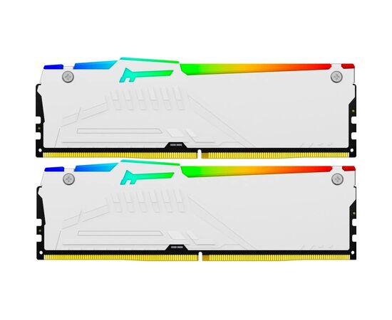 Модуль памяти для компьютера DDR5 32GB (2x16GB) 6800 MHz Beast White RGB XMP Kingston Fury (ex.HyperX) (KF568C34BWAK2-32), изображение 4 Модуль памяти для компьютера DDR5 32GB (2x16GB) 6800 MHz Beast White RGB XMP Kingston Fury (ex.HyperX) (KF568C34BWAK2-32), изображение 4