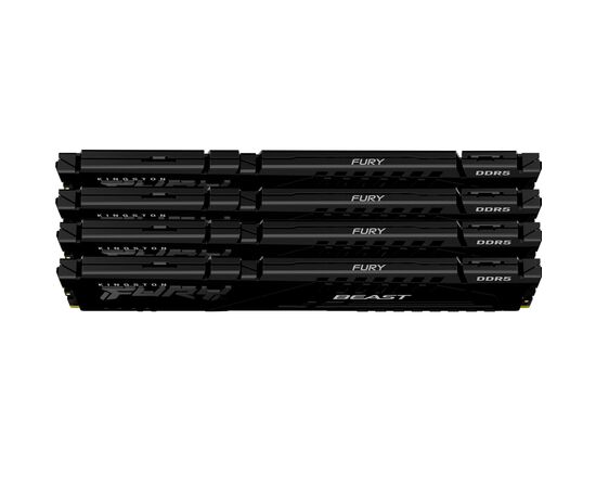 Модуль памяти для компьютера DDR5 128GB (4x32GB) 5600 MHz Beast Black XMP Kingston Fury (ex.HyperX) (KF556C40BBK4-128), изображение 3 Модуль памяти для компьютера DDR5 128GB (4x32GB) 5600 MHz Beast Black XMP Kingston Fury (ex.HyperX) (KF556C40BBK4-128), изображение 3