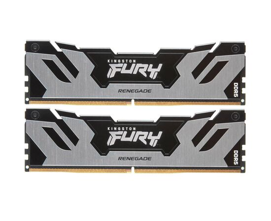 Модуль пам'яті для комп'ютера DDR5 32GB (2x16GB) 7600 MHz Renegade Silver XMP Kingston Fury (ex.HyperX) (KF576C38RSK2-32)