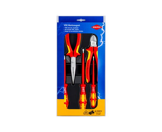 Набор инструментов KNIPEX диэлектрических (00 20 13), изображение 2 Набор инструментов KNIPEX диэлектрических (00 20 13), изображение 2