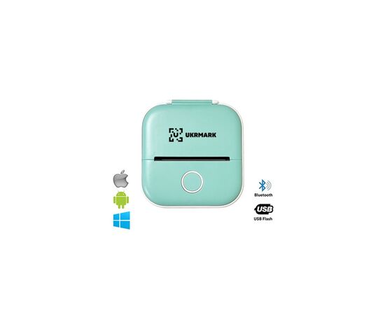 Принтер чеків UKRMARK P02GN Bluetooth, зелений (900943)