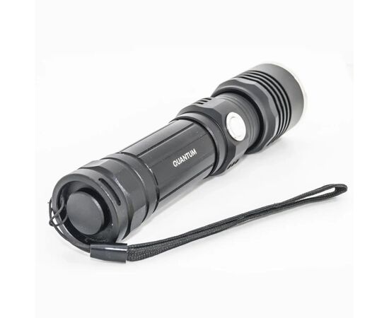 Фонарь Quantum Solid-M 10W LED з USB + Li-ion18650/2600mAh box (QM-FL1020-18650/2600-CB), изображение 2 Фонарь Quantum Solid-M 10W LED з USB + Li-ion18650/2600mAh box (QM-FL1020-18650/2600-CB), изображение 2