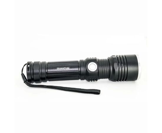 Фонарь Quantum Solid-M 10W LED з USB + Li-ion18650/2600mAh box (QM-FL1020-18650/2600-CB), изображение 4 Фонарь Quantum Solid-M 10W LED з USB + Li-ion18650/2600mAh box (QM-FL1020-18650/2600-CB), изображение 4