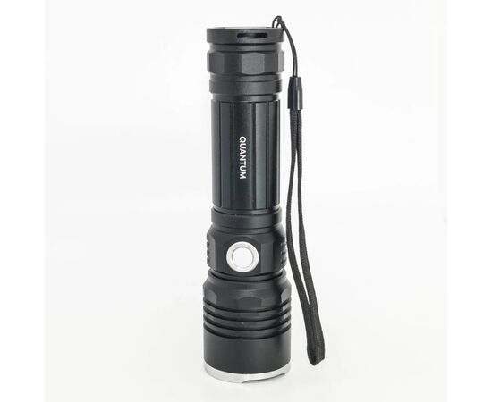 Фонарь Quantum Solid-M 10W LED з USB + Li-ion18650/2600mAh box (QM-FL1020-18650/2600-CB), изображение 5 Фонарь Quantum Solid-M 10W LED з USB + Li-ion18650/2600mAh box (QM-FL1020-18650/2600-CB), изображение 5
