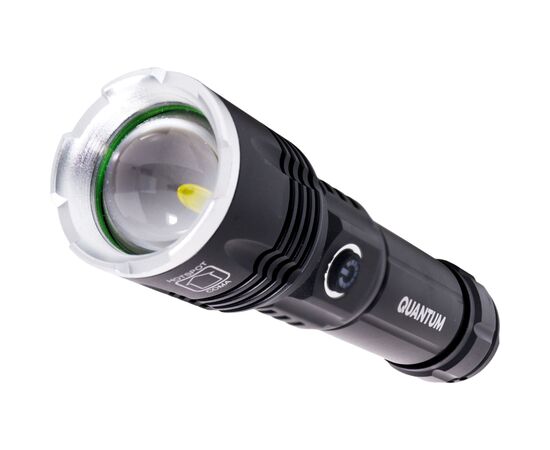 Фонарь Quantum Solid Highlight 10W LED + дімер з функцією Power Bank (QM-FL1021-CB), изображение 3 Фонарь Quantum Solid Highlight 10W LED + дімер з функцією Power Bank (QM-FL1021-CB), изображение 3