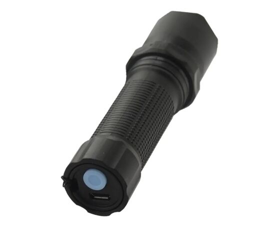 Фонарь Quantum Minik black 3W LED з USB (QM-FL1043), изображение 2 Фонарь Quantum Minik black 3W LED з USB (QM-FL1043), изображение 2