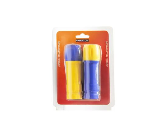 Фонарь Quantum Smile yellow+blue 3W COB 3xAAA 2шт/уп (QM-FL1045-PB), изображение 4 Фонарь Quantum Smile yellow+blue 3W COB 3xAAA 2шт/уп (QM-FL1045-PB), изображение 4