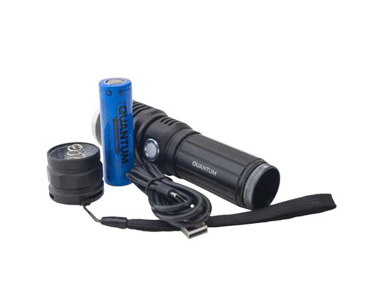 Фонарь Quantum Solid-H 10W LED з USB-C + Li-ion21700/4000mAh (QM-FL1020-21700/4000-PB), изображение 9 Фонарь Quantum Solid-H 10W LED з USB-C + Li-ion21700/4000mAh (QM-FL1020-21700/4000-PB), изображение 9