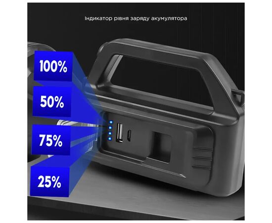 Фонарь Quantum Tracker 3W LED+COB з функцією Power Bank (QM-FL1063), изображение 8 Фонарь Quantum Tracker 3W LED+COB з функцією Power Bank (QM-FL1063), изображение 8