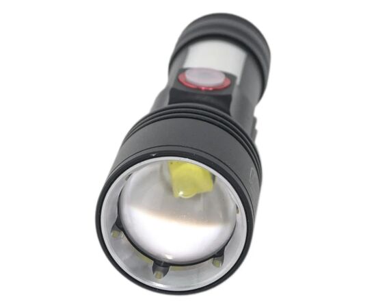 Фонарь Quantum Adept 10W LED zoom +COB з USB+ Li-ion18650/2600mAh (QM-FL1031-18650/2600), изображение 3 Фонарь Quantum Adept 10W LED zoom +COB з USB+ Li-ion18650/2600mAh (QM-FL1031-18650/2600), изображение 3